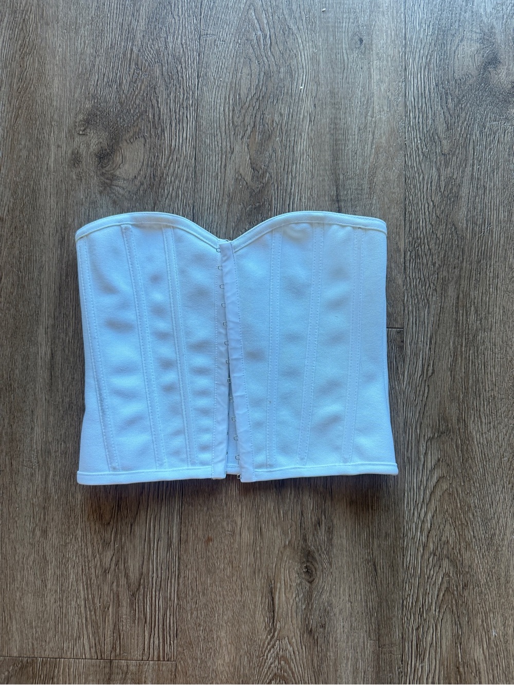 Princess Polly White Strapless Corset Bustier Top